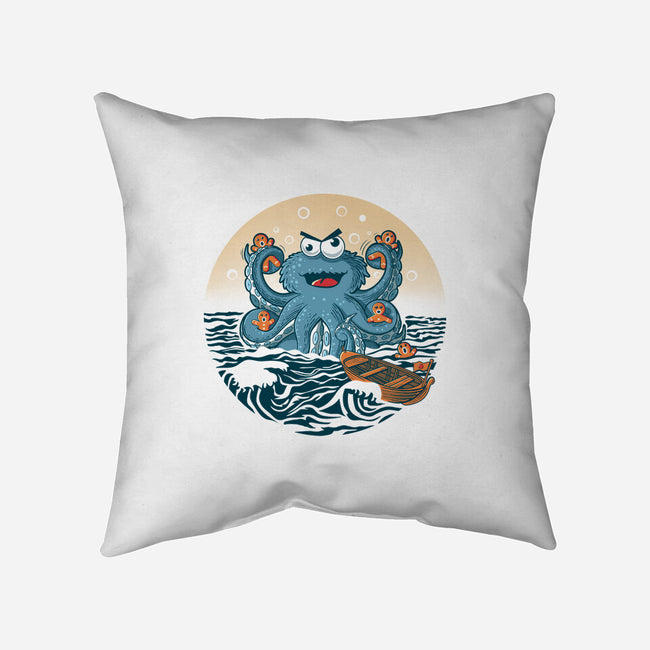 Cookie Kraken Attack-None-Removable Cover-Throw Pillow-erion_designs