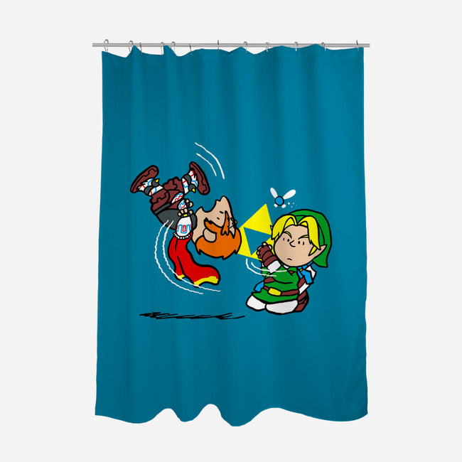 The Triforce Gag-None-Polyester-Shower Curtain-demonigote