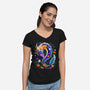 Dragon Autumn-Womens-V-Neck-Tee-Vallina84