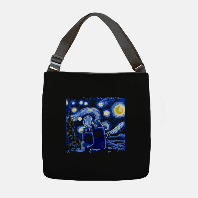 Bluey Bluey Night-None-Adjustable Tote-Bag-naomori