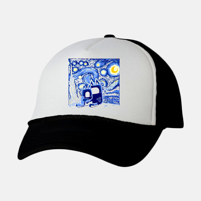 Bluey Bluey Night-Unisex-Trucker-Hat-naomori