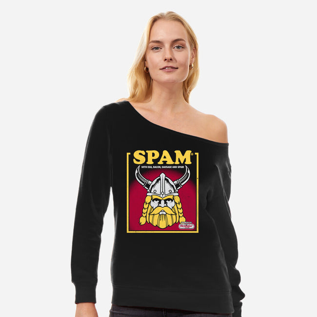 Spam Wonderful Spam-Womens-Off Shoulder-Sweatshirt-Nemons