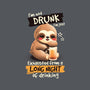 Drunk Sloth-None-Memory Foam-Bath Mat-NemiMakeit