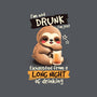 Drunk Sloth-None-Drawstring-Bag-NemiMakeit