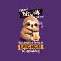 Drunk Sloth-Womens-Off Shoulder-Tee-NemiMakeit