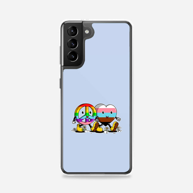 Peace And Love Friends-Samsung-Snap-Phone Case-sebasebi