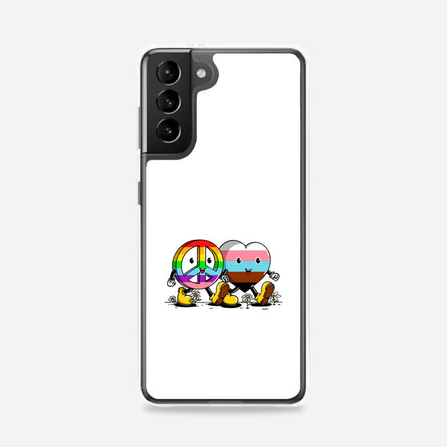 Peace And Love Friends-Samsung-Snap-Phone Case-sebasebi