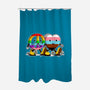 Peace And Love Friends-None-Polyester-Shower Curtain-sebasebi