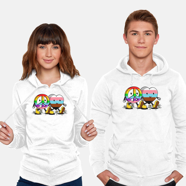 Peace And Love Friends-Unisex-Pullover-Sweatshirt-sebasebi