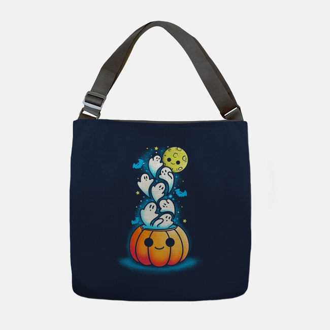 Full Of Ghost-None-Adjustable Tote-Bag-sebasebi