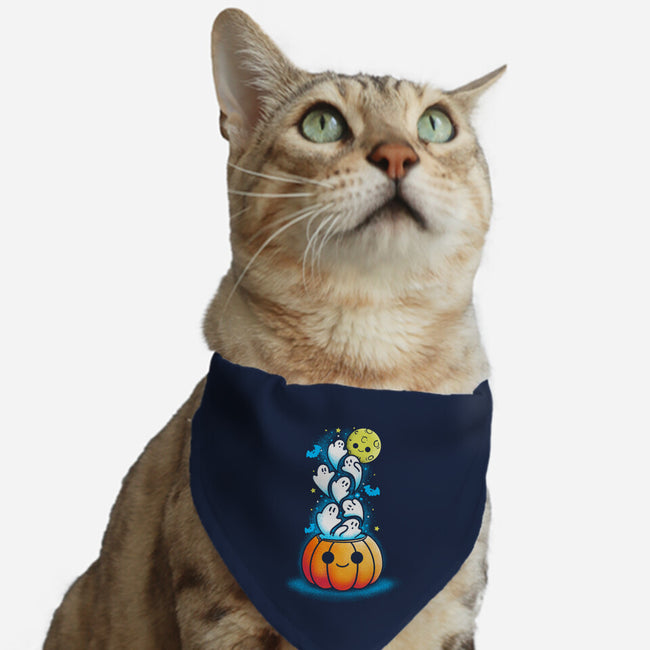 Full Of Ghost-Cat-Adjustable-Pet Collar-sebasebi