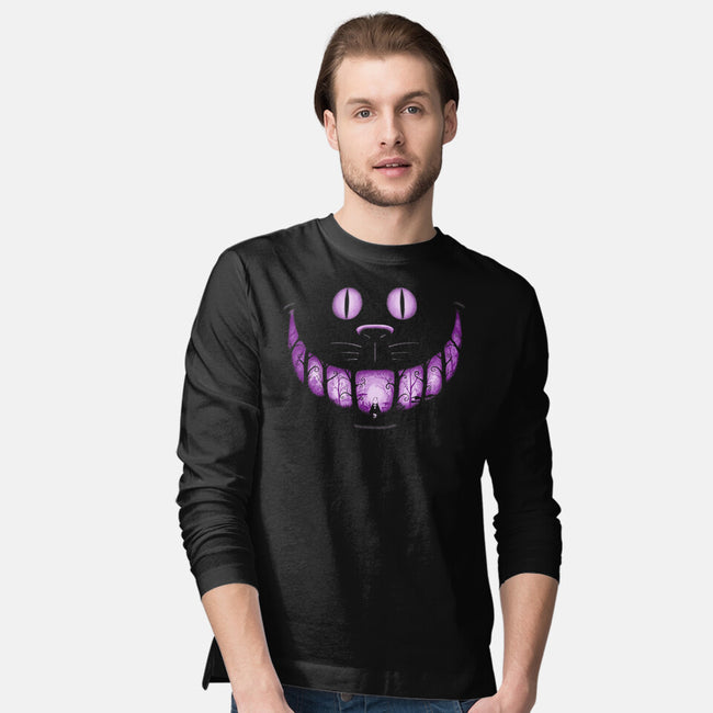 The Cheshire Smile-Mens-Long Sleeved-Tee-sebasebi