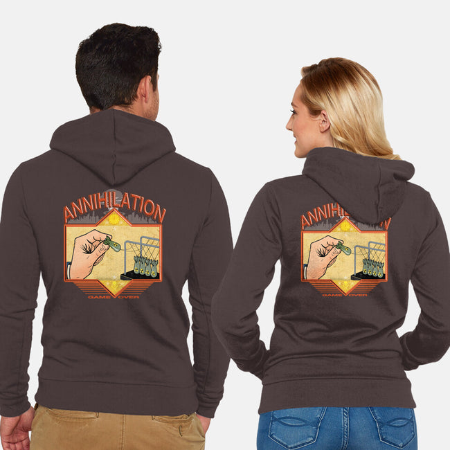 The Annihilation Game-Unisex-Zip-Up-Sweatshirt-palmstreet