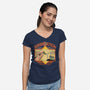 The Annihilation Game-Womens-V-Neck-Tee-palmstreet