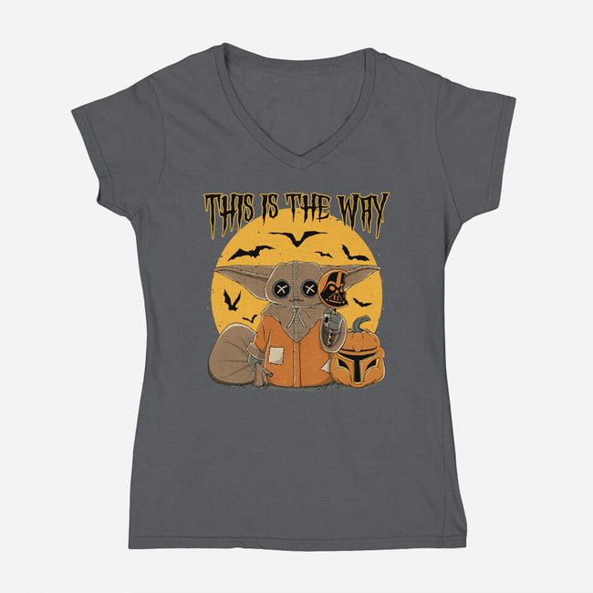 Treat Is The Way-Womens-V-Neck-Tee-retrodivision