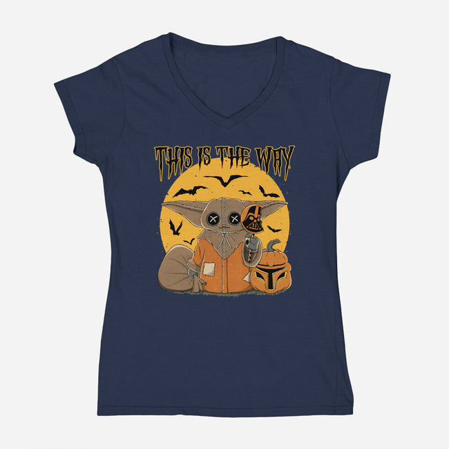 Treat Is The Way-Womens-V-Neck-Tee-retrodivision