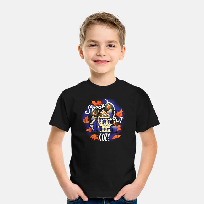 Spooky But Cozy-Youth-Basic-Tee-artyx