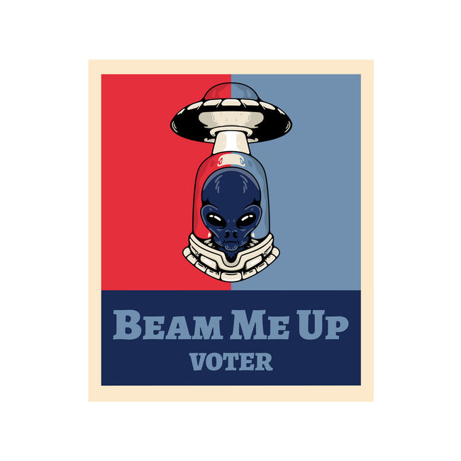 Beam Me Up Voter-Womens-Off Shoulder-Sweatshirt-ElLocoMus