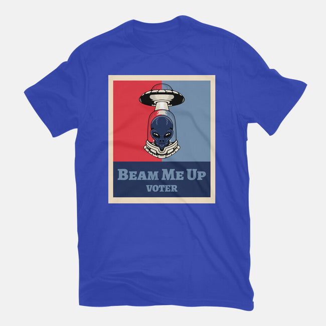 Beam Me Up Voter-Mens-Heavyweight-Tee-ElLocoMus