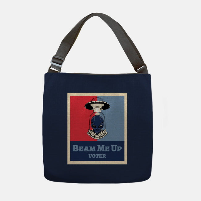 Beam Me Up Voter-None-Adjustable Tote-Bag-ElLocoMus