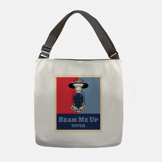 Beam Me Up Voter-None-Adjustable Tote-Bag-ElLocoMus