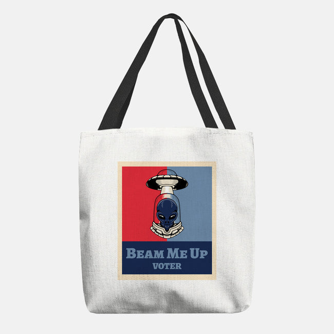 Beam Me Up Voter-None-Basic Tote-Bag-ElLocoMus