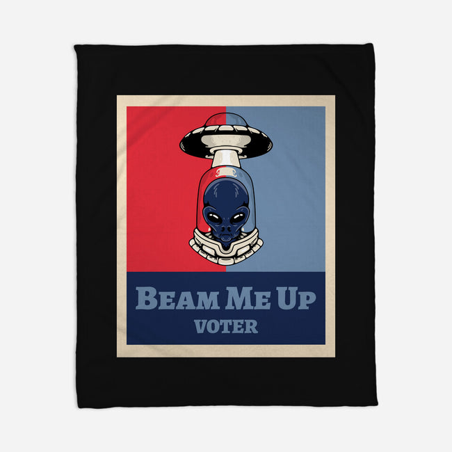 Beam Me Up Voter-None-Fleece-Blanket-ElLocoMus