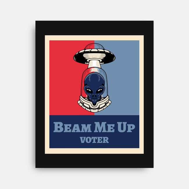 Beam Me Up Voter-None-Stretched-Canvas-ElLocoMus