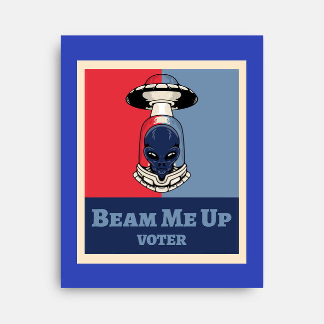 Beam Me Up Voter-None-Stretched-Canvas-ElLocoMus