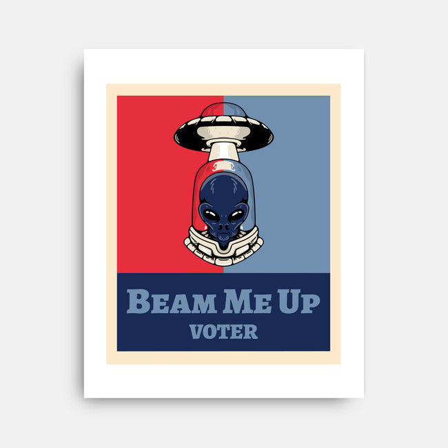 Beam Me Up Voter-None-Stretched-Canvas-ElLocoMus