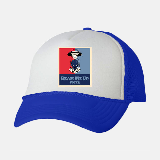 Beam Me Up Voter-Unisex-Trucker-Hat-ElLocoMus