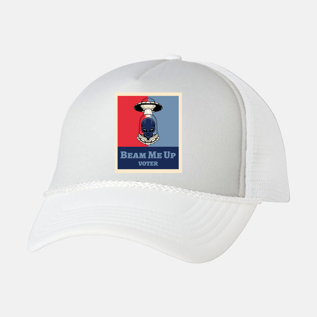 Beam Me Up Voter-Unisex-Trucker-Hat-ElLocoMus