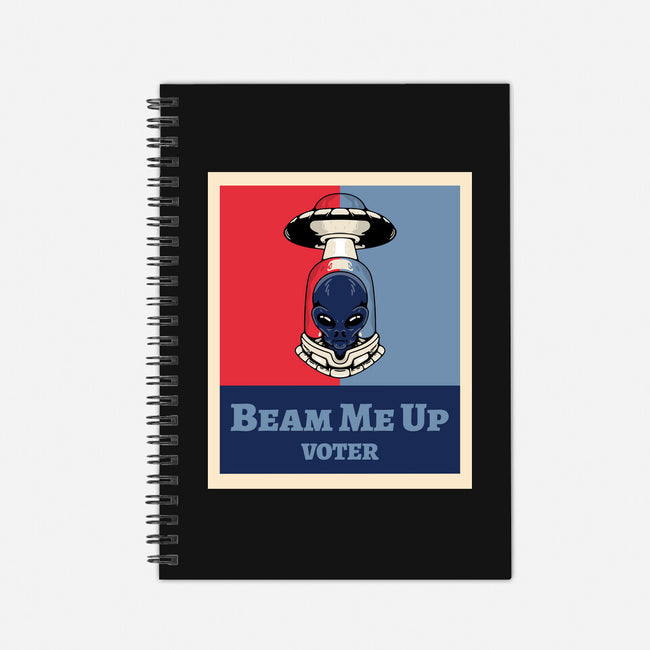 Beam Me Up Voter-None-Dot Grid-Notebook-ElLocoMus