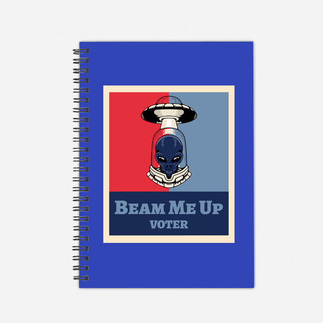 Beam Me Up Voter-None-Dot Grid-Notebook-ElLocoMus