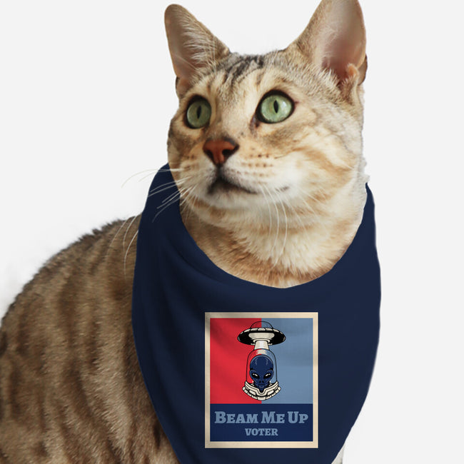 Beam Me Up Voter-Cat-Bandana-Pet Collar-ElLocoMus