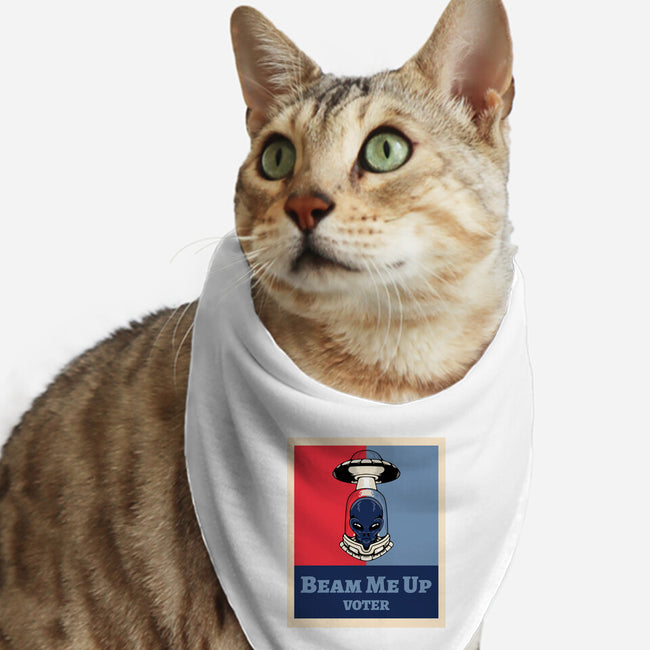 Beam Me Up Voter-Cat-Bandana-Pet Collar-ElLocoMus