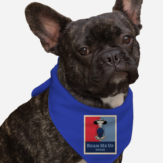 Beam Me Up Voter-Dog-Bandana-Pet Collar-ElLocoMus