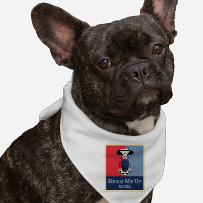 Beam Me Up Voter-Dog-Bandana-Pet Collar-ElLocoMus