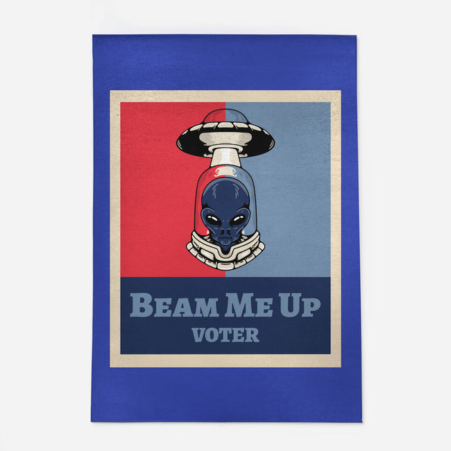 Beam Me Up Voter-None-Outdoor-Rug-ElLocoMus