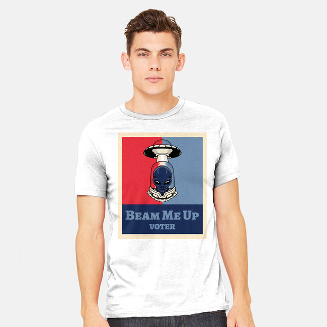 Beam Me Up Voter-Mens-Heavyweight-Tee-ElLocoMus