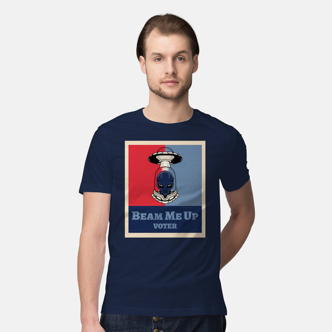 Beam Me Up Voter-Mens-Premium-Tee-ElLocoMus