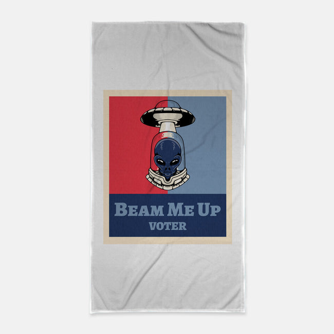 Beam Me Up Voter-None-Beach-Towel-ElLocoMus