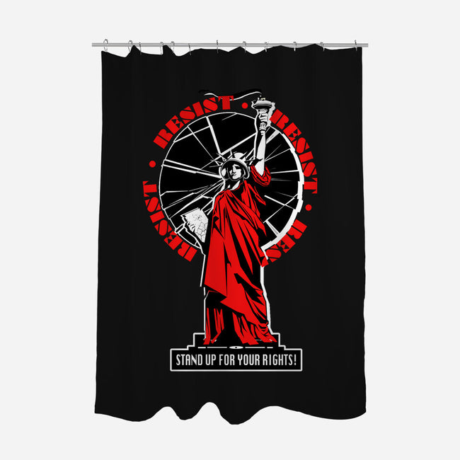Stand Up For Your Rights-None-Polyester-Shower Curtain-palmstreet