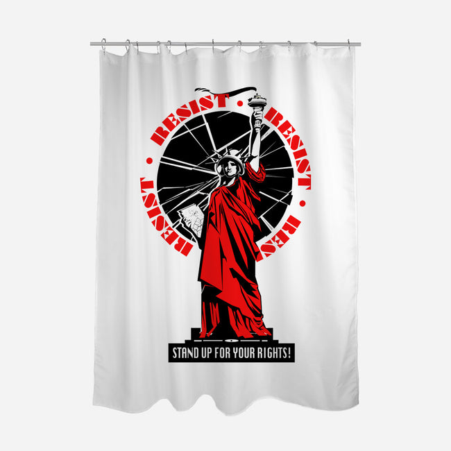 Stand Up For Your Rights-None-Polyester-Shower Curtain-palmstreet