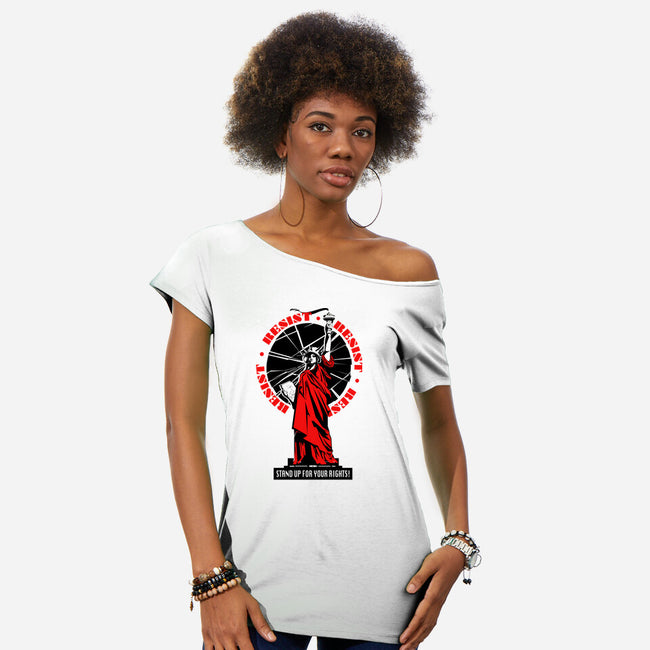 Stand Up For Your Rights-Womens-Off Shoulder-Tee-palmstreet