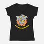 We Need A Bigger Boat-Womens-V-Neck-Tee-sillyindustries