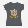 We Need A Bigger Boat-Womens-V-Neck-Tee-sillyindustries