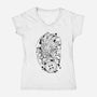 Adventure Sketch-Womens-V-Neck-Tee-nickzzarto