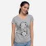 Adventure Sketch-Womens-V-Neck-Tee-nickzzarto