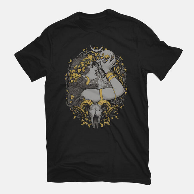 Skull Witch-Unisex-Basic-Tee-MedusaD